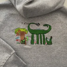 Mikina s vlastnou výšivkou