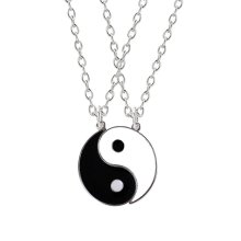 Řetízky pro páry - YIN YANG SILVER