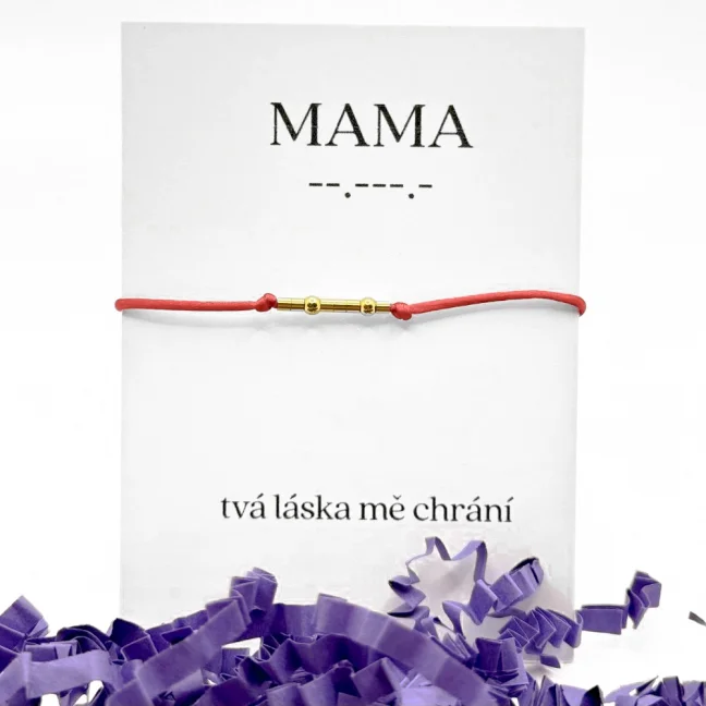 Náramek pro maminku - Morseovka - Morseovka: MAMA