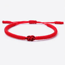 Tibetský náramok - RED DOUBLE KNOT II