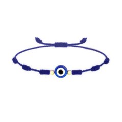 Kabbalah náramek 7 uzlů - BLUE EVIL EYE