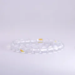 Náramek z korálků - Křišťál Duhová Aura