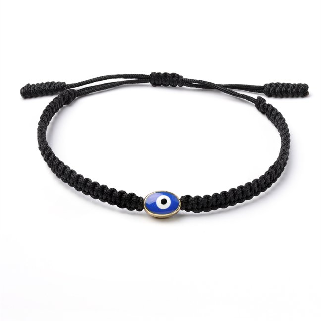 Náramek Evil Eye - Macrame Black