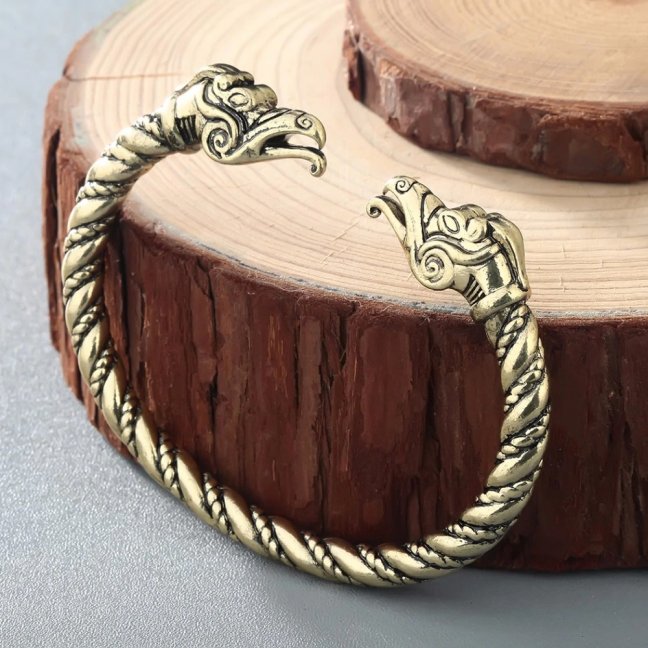 Vikingský náramek WOLF GOLD