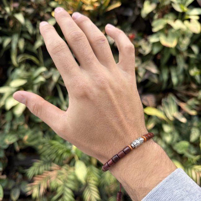 Tibetský náramek pro štěstí - MANTRA WHEEL