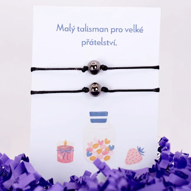 Provázkové náramky pro páry - KULIČKA