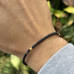 Provázkový náramek - TIBET BLACK