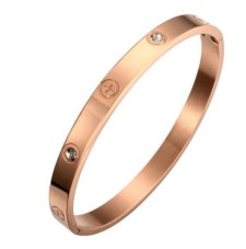 Dámský náramek BANGLE CRYSTAL ROSE GOLD