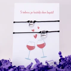 Šnúrkové náramky pre páry - ZÁMOK