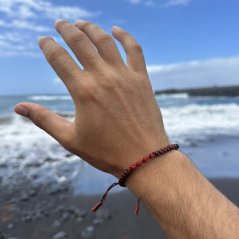 Tibetský náramek pro štěstí - TWIST RED