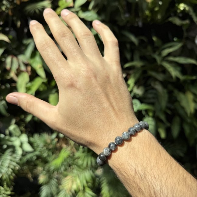 Náramek z minerálů - Fluorit