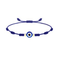 Kabbalah náramek 7 uzlů - BLUE EVIL EYE