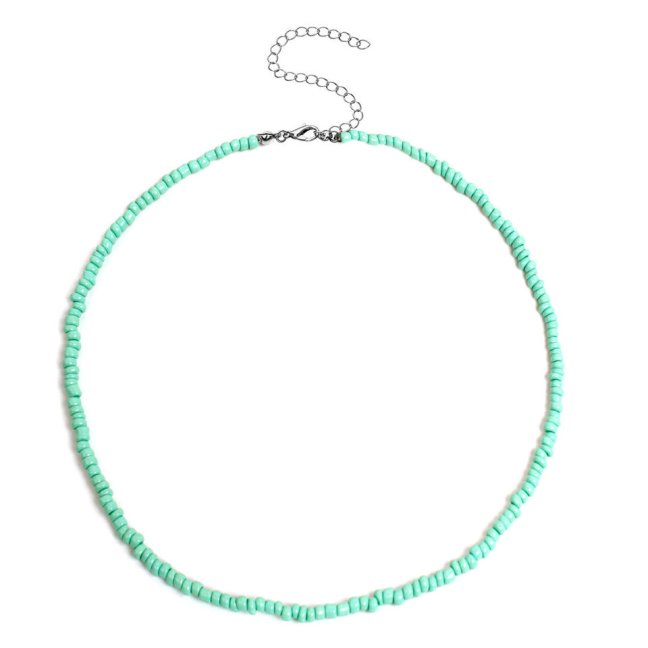 Korálkový choker - Zelený