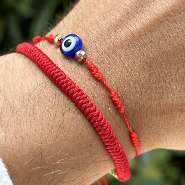 Kabbalah náramek 7 uzlů - EVIL EYE
