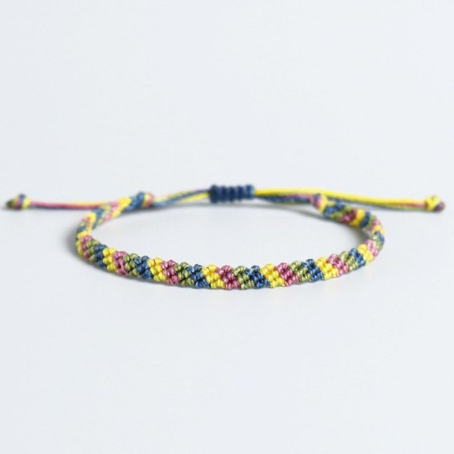 Pletený macrame náramek - BEACH
