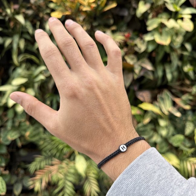 Náramky pre páry s iniciálmi - Macrame