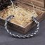 Vikingský náramok z chirurgickej ocele - SILV