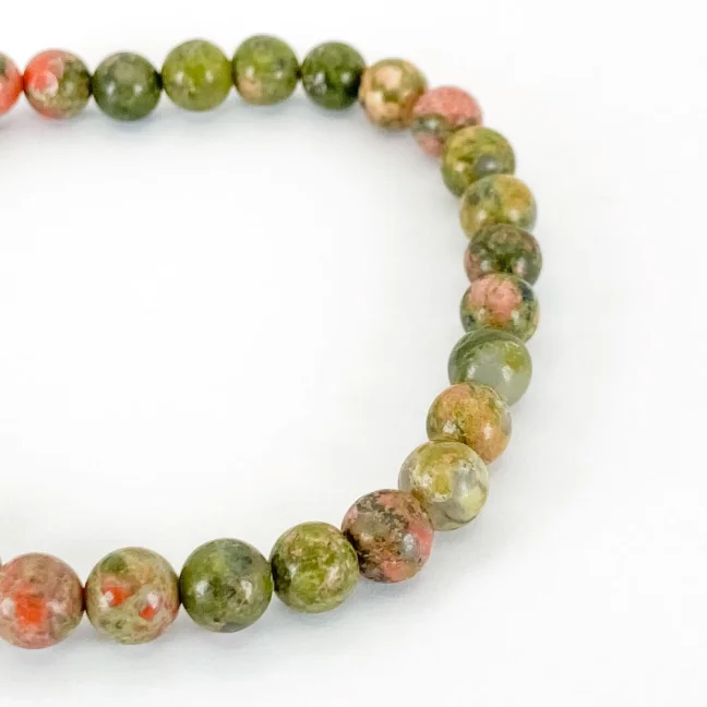 Náramek z minerálů - Unakit