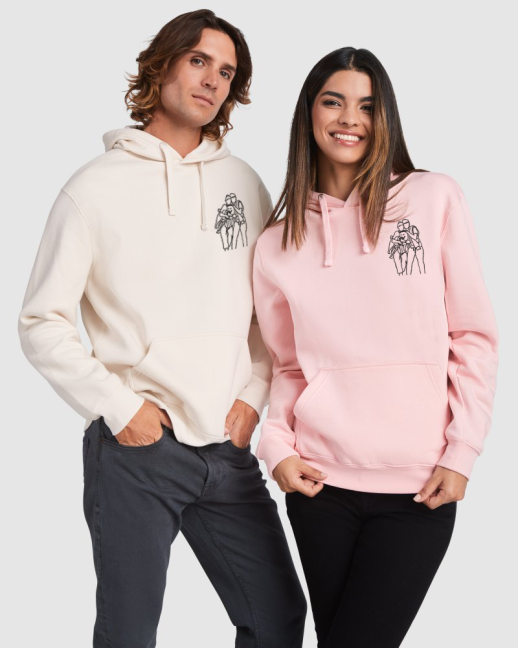 Mikiny pro páry s vlastní výšivkou