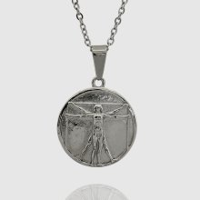 Retiazka z chirurgickej ocele - STRIEBORNÝ VITRUVIAN