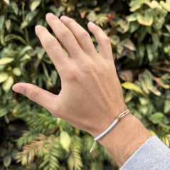 Tibetský náramek pro štěstí - UNITE WHITE