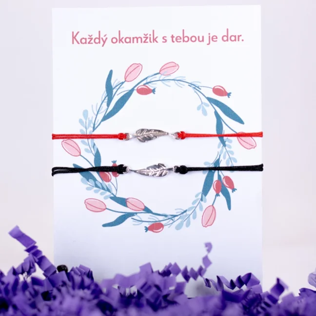 Stříbrné náramky pro páry - PÍRKO