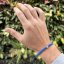 Náramek Evil Eye - Macrame Blue