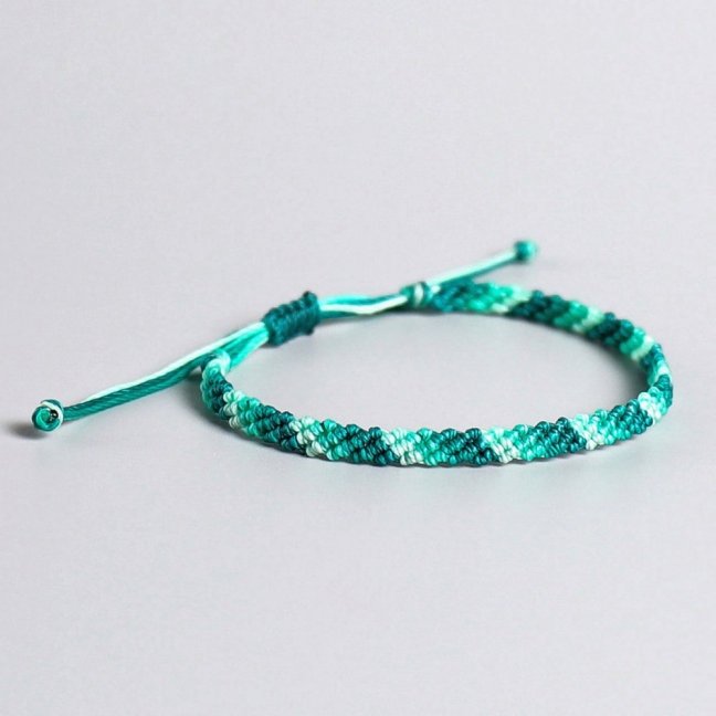 Pletený macrame náramok - OCEAN
