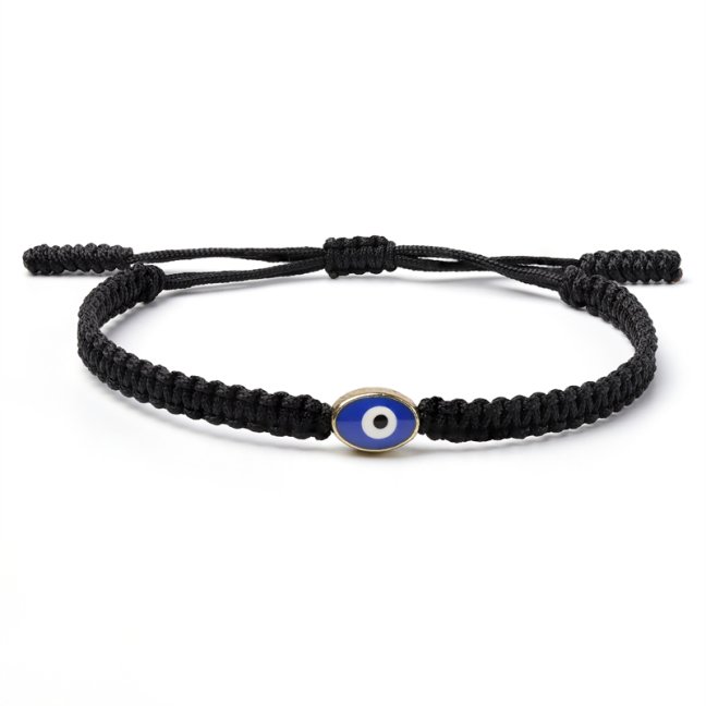 Náramek Evil Eye - Macrame Black