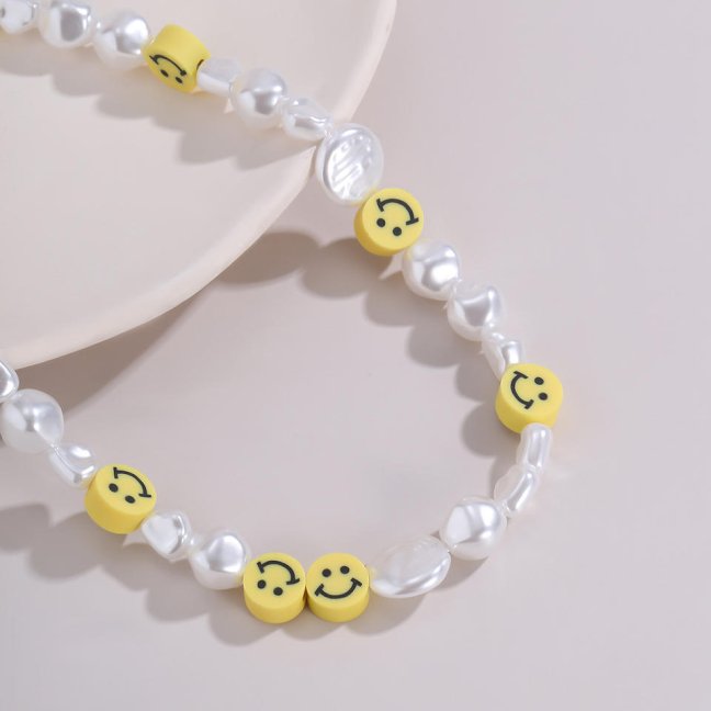 Korálkový choker - Smiley