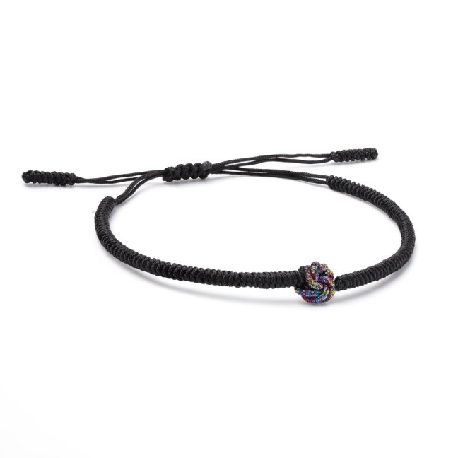 Tibetský náramek pro štěstí - BLACK KNOT