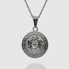 Retiazka z chirurgickej ocele - STRIEBORNÁ MEDUSA