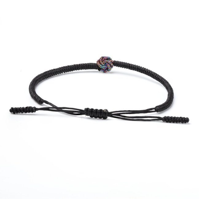 Tibetský náramek pro štěstí - BLACK KNOT