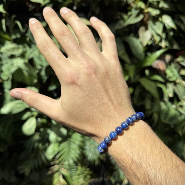 Náramok z minerálov - Lapis Lazuli