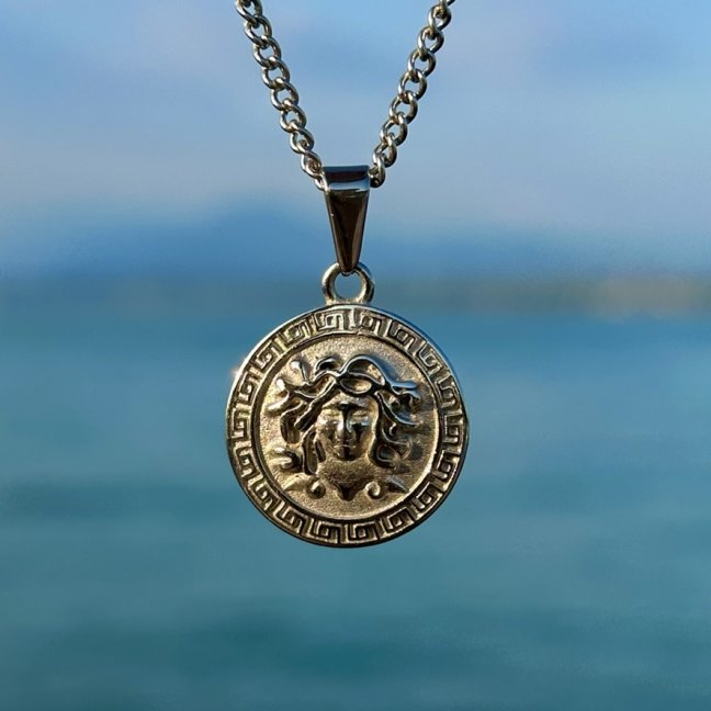 Řetízek z chirurgické oceli - STŘÍBRNÁ MEDUSA