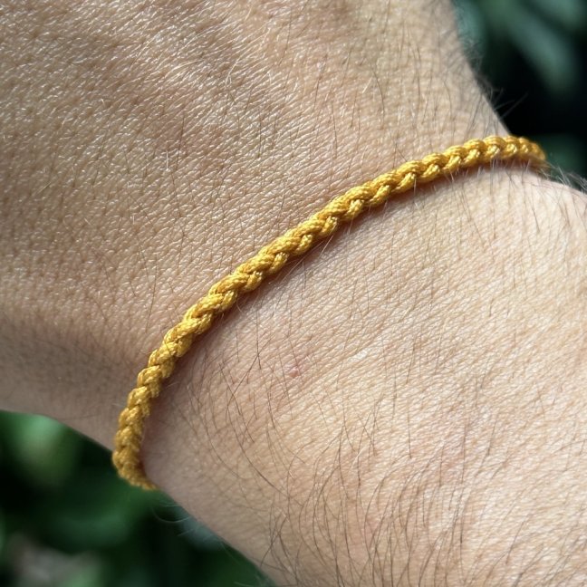 Tibetský náramek pro štěstí - SIMPLE YELLOW