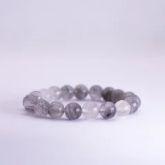 Náramek z minerálů - Lesklý Křemen