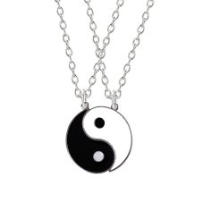 Řetízky pro páry - YIN YANG SILVER