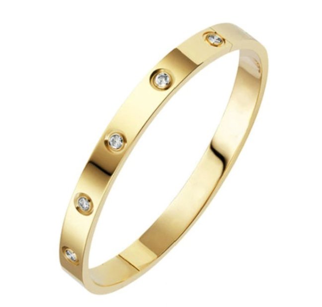 Dámský náramek BANGLE CRYSTAL GOLD