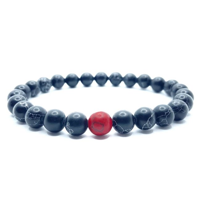 Náramky pro páry - Yin a Yang Red