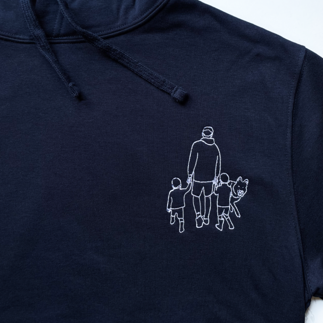 Detská mikina s vlastnou výšivkou