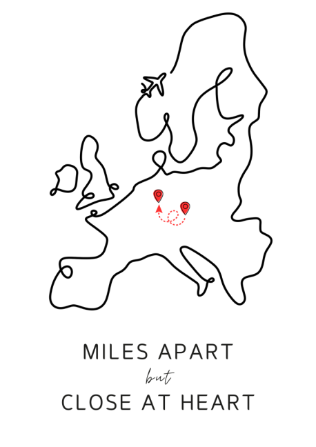 Plakát - Dálka nás nezastaví mapa Evropy