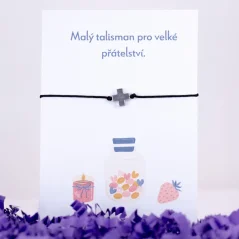 Provázkový náramek - KŘÍŽEK