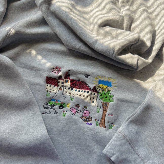 Mikina s vlastnou výšivkou Premium