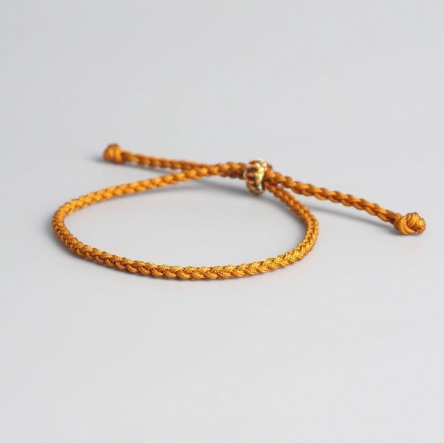 Tibetský náramek pro štěstí - SIMPLE YELLOW