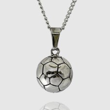 Retiazka z chirurgickej ocele - STRIEBORNÁ FUTBALOVÁ LOPTA