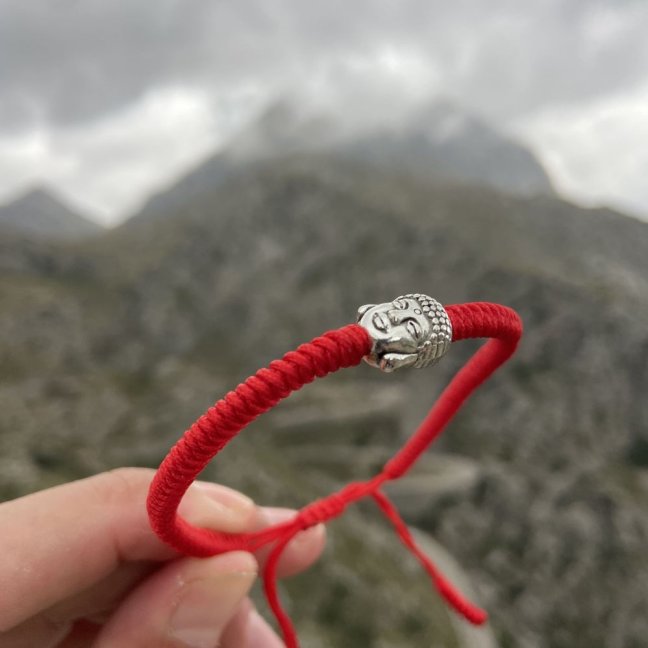 Tibetský náramok - BUDHA RED