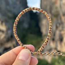 Tibetský náramek pro štěstí - BAREVNÝ