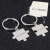Klíčenka pro páry z chirurgické oceli - Puzzle