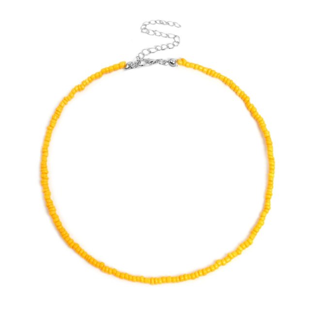 Korálkový choker - Oranžový